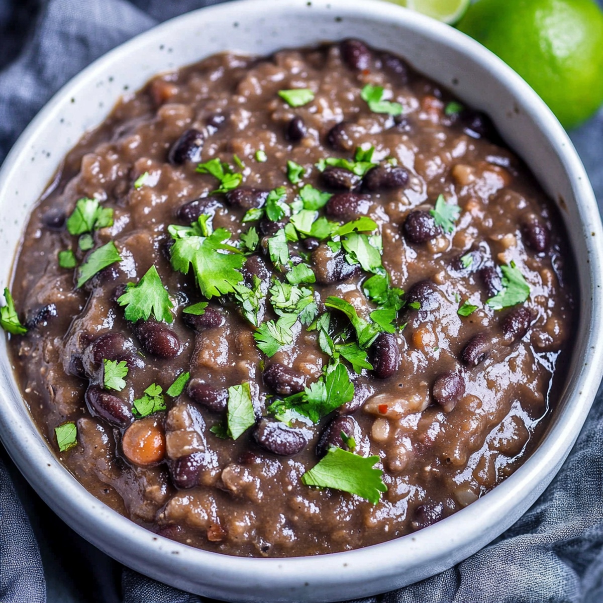 Refried Black Beans Recipe