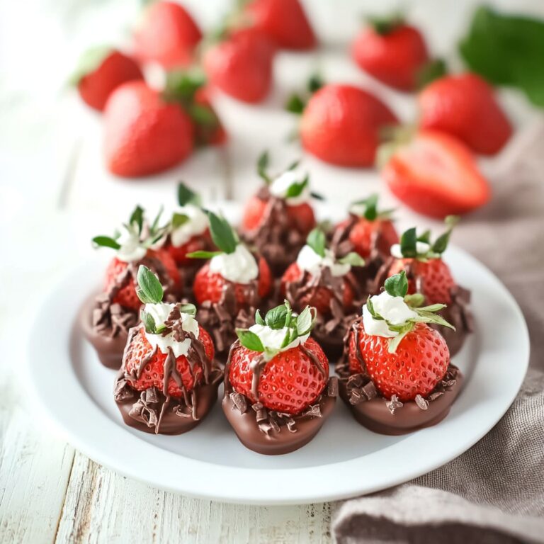 Chocolate Cheesecake Stuffed Strawberries Recipe