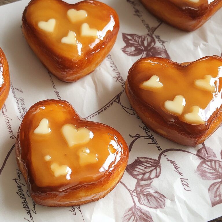 Creme Brulee Heart Donuts Recipe