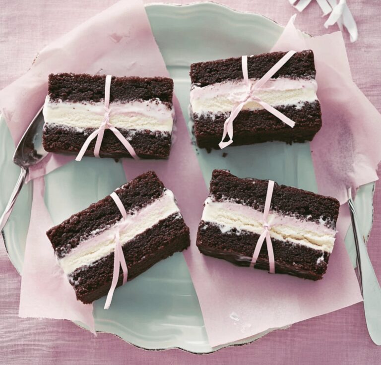 Chewy Brownie Ice Cream Sandwiches Recipe