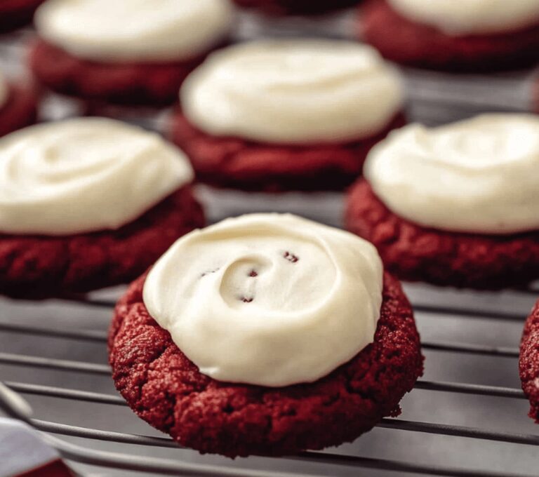 Velvety Red Velvet Cookies With Cream Cheese Frosting Recipe
