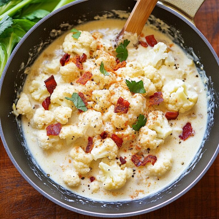 Silky Creamed Cauliflower Recipe