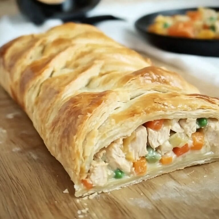 Chicken Pot Pie Crescent Braid Recipe
