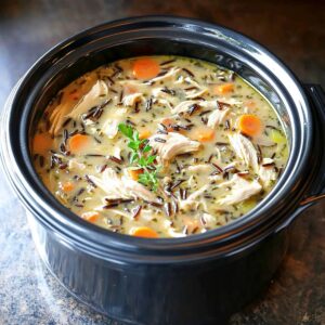 Hearty Slow Cooker Chicken And Wild Rice Soup Recipe