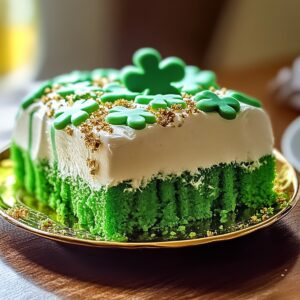 Festive Shamrock Delight Poke Cake Recipe