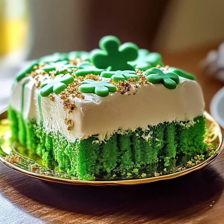 Festive Shamrock Delight Poke Cake Recipe