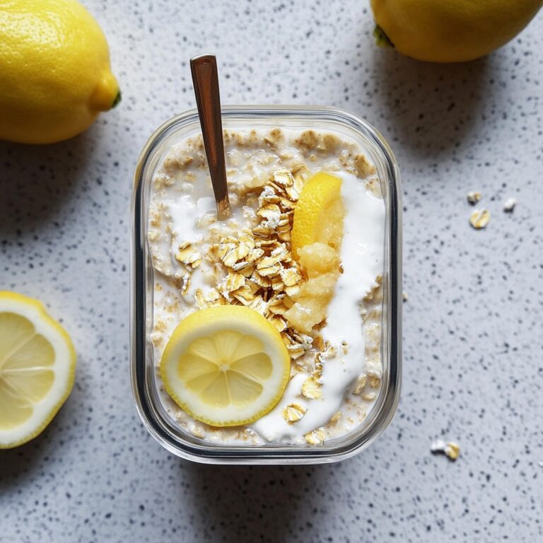 Lemon Cheesecake Overnight Oats Recipe
