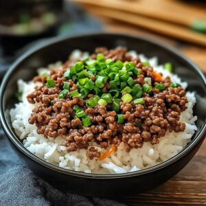 Hearty Korean Ground Beef Bowl Recipe
