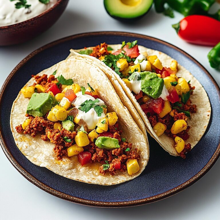 Hearty Chorizo Breakfast Tacos Recipe