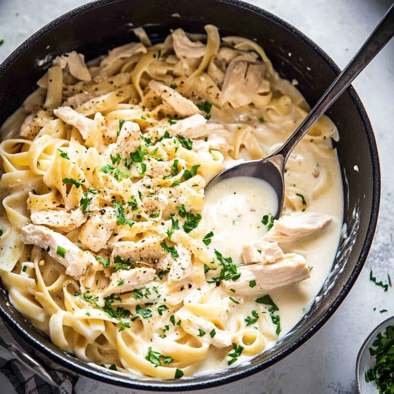 Creamy One Pot Chicken Alfredo Pasta Recipe
