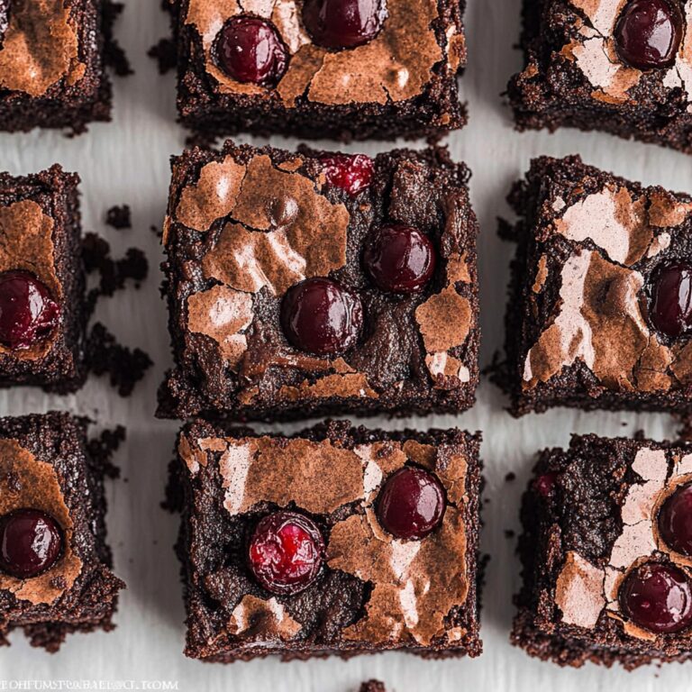Fudgy Chocolate Cherry Brownies Recipe