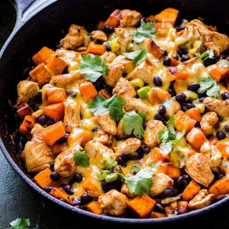 Mexican Chicken, Sweet Potato, And Black Bean Skillet Recipe