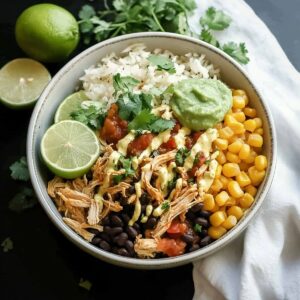 Hearty Slow Cooker Chicken Burrito Bowl Recipe