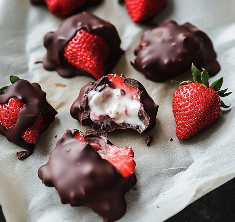 Delightful Chocolate-Covered Strawberry Yogurt Clusters Recipe