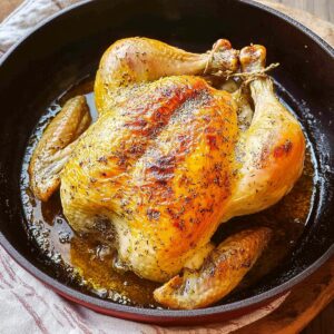 Juicy Oven Roasted Chicken Recipe