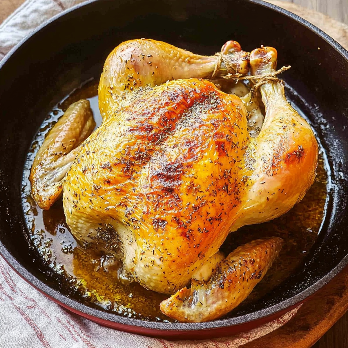 Juicy Oven Roasted Chicken Recipe