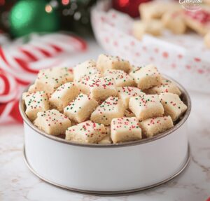 Christmas Shortbread Cookie Bites Recipe