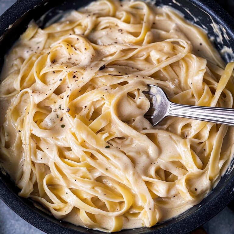 Silky One Pan Fettuccine Alfredo Recipe