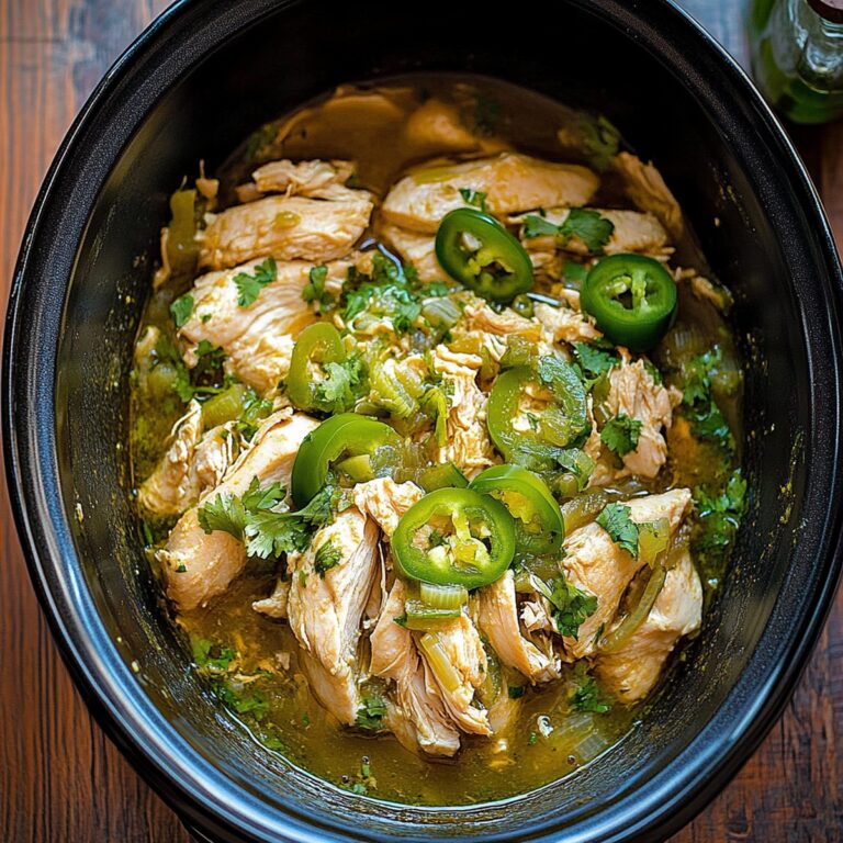 Tangy Slow Cooker Salsa Verde Chicken Recipe