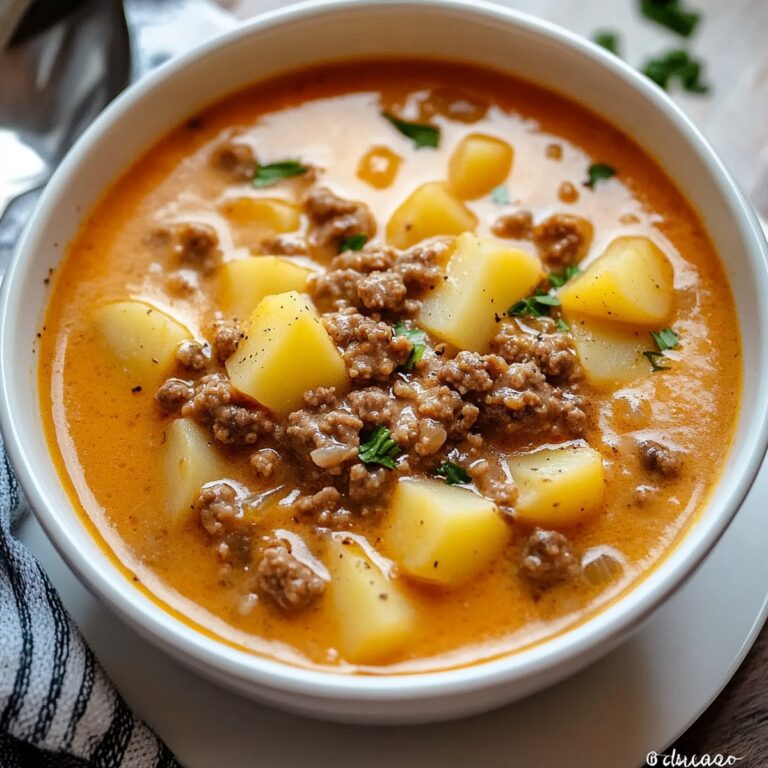 Crock Pot Hamburger Potato Soup Recipe