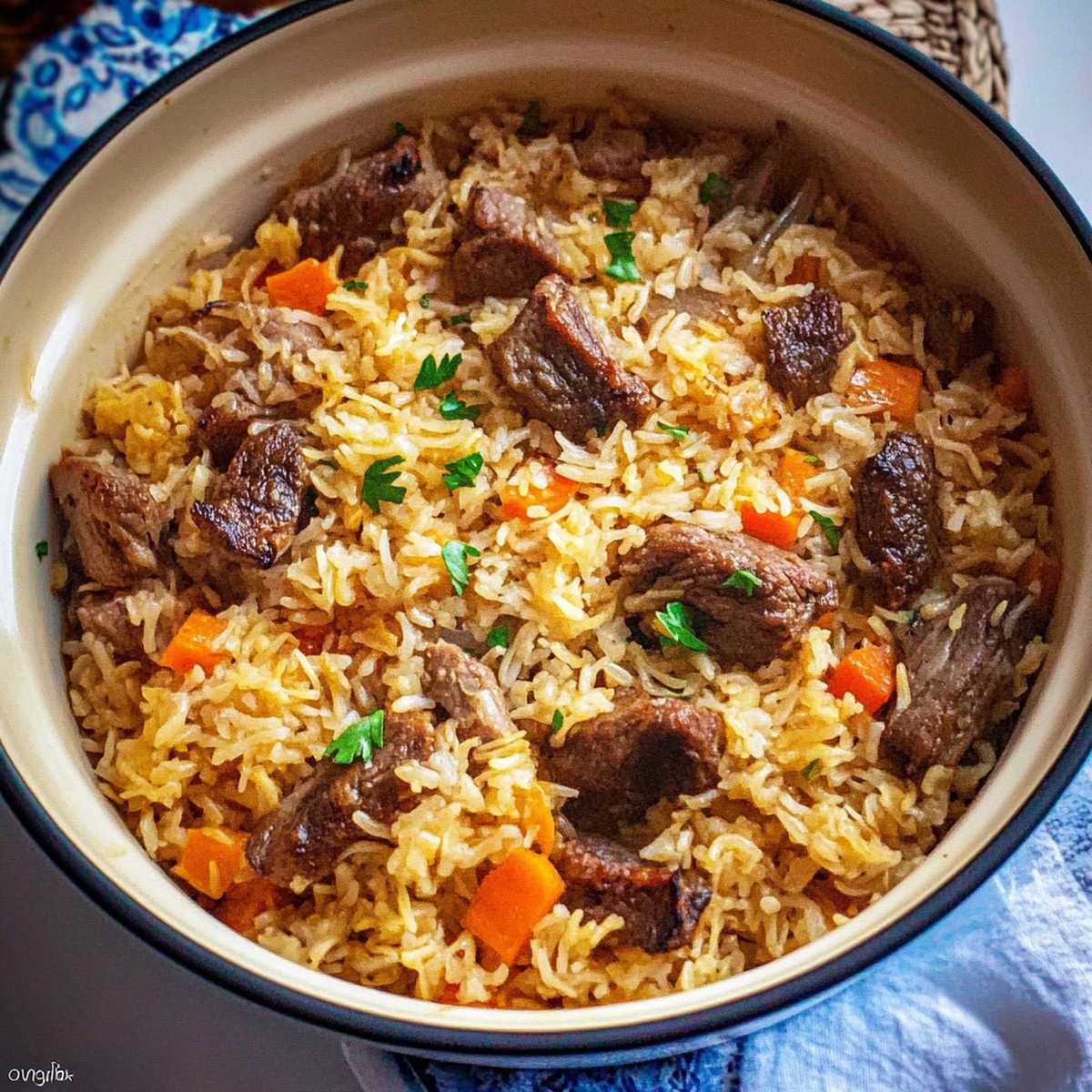 Plov Recipe (Uzbek Lamb And Rice Pilaf) Recipe