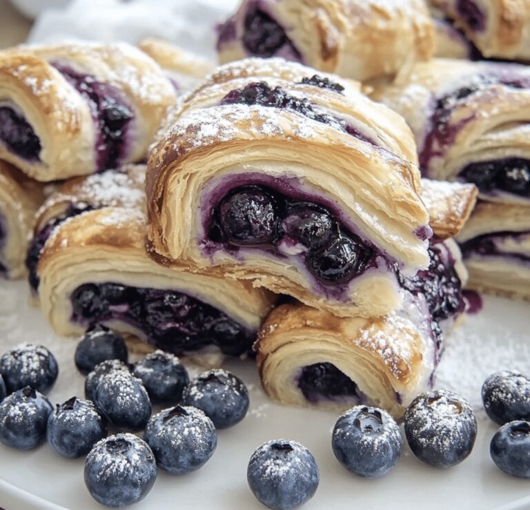 Blueberry Cream Cheese Puff Pastry Recipe