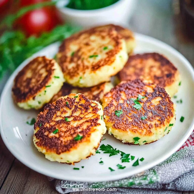 Crispy Parmesan Mashed Potato Cakes Recipe
