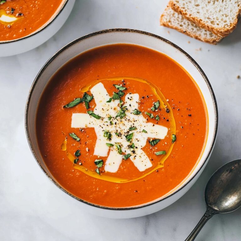 Velvety Homemade Tomato Soup Recipe