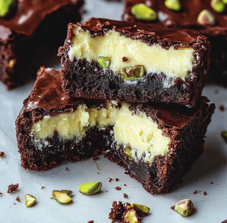 Decadent Pistachio Cheesecake Brownies Recipe