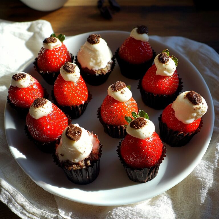 Chocolate Covered Cheesecake Strawberries Recipe