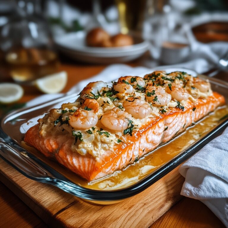 Crab And Shrimp Stuffed Salmon Recipe