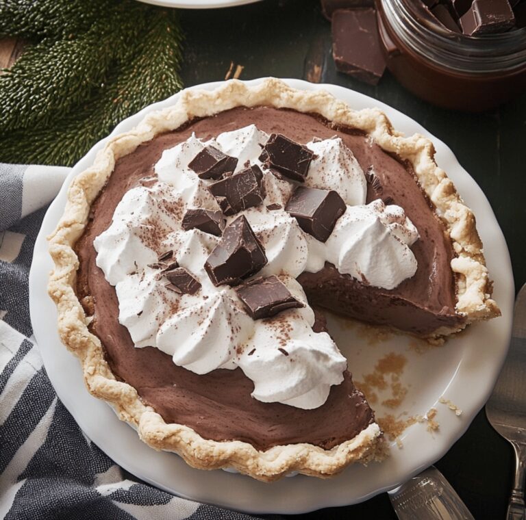 Hot Chocolate Ice Box Pie Recipe