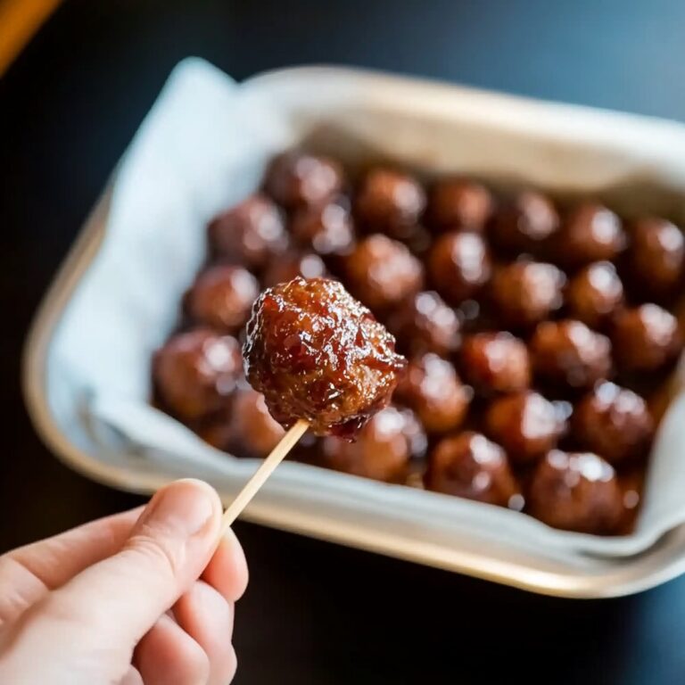 Smoky Sweet Traeger Smoked Grape Jelly Meatballs Recipe