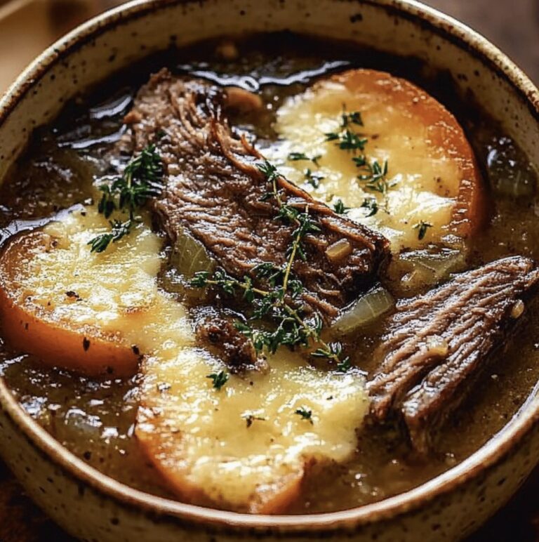 Hearty French Onion Beef Short Rib Soup Recipe