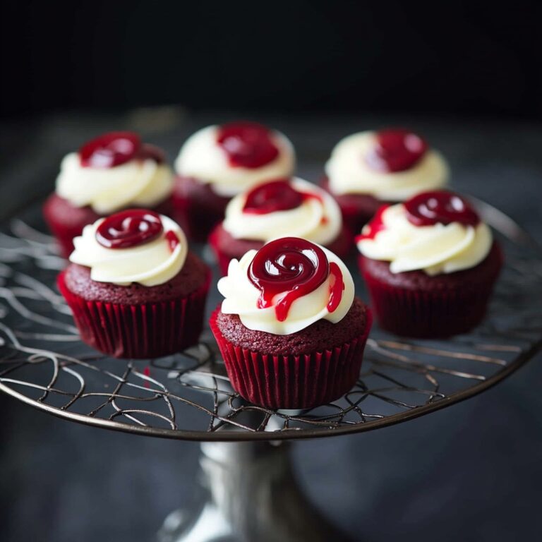 Bloody Red Velvet Cupcakes Recipe