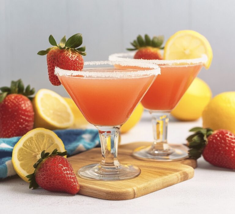 Strawberry Lemon Drop Martini Recipe