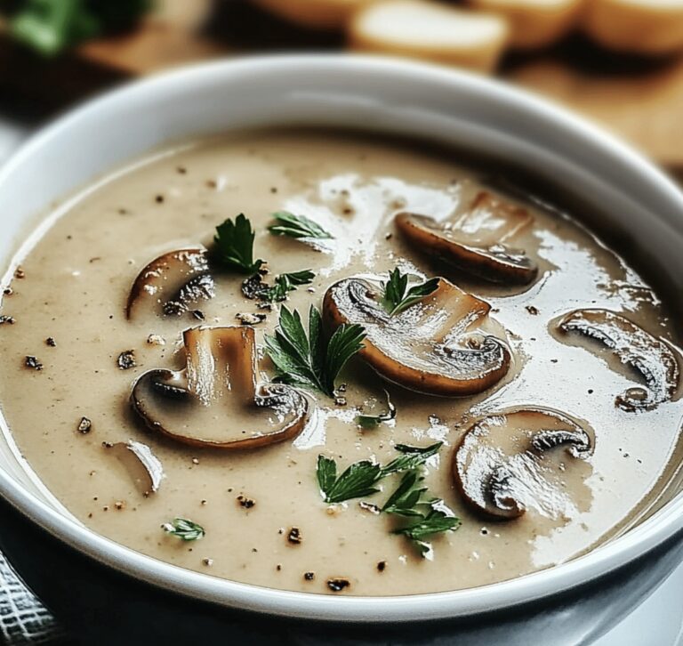 Velvety Mushroom Soup Recipe