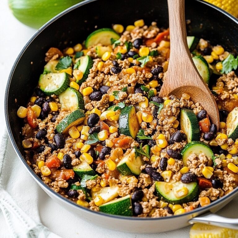 Ground Turkey Skillet With Zucchini, Corn, Black Beans, And Tomato Recipe