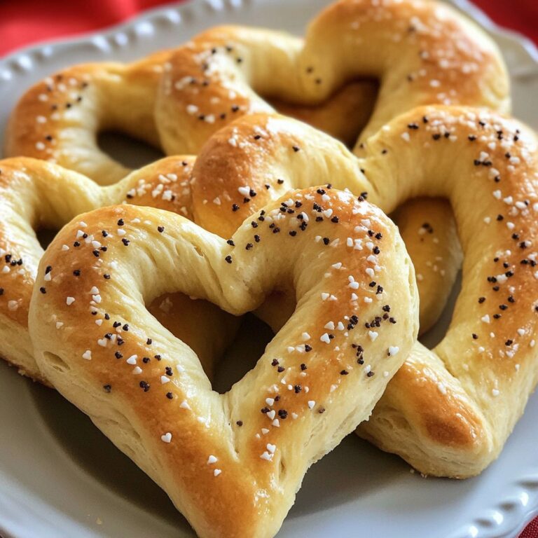 Heart-Shaped Breadsticks For Valentines Day Recipe