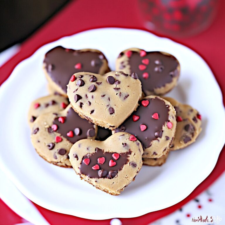 Chocolate Chip Cookie Dough Hearts Recipe