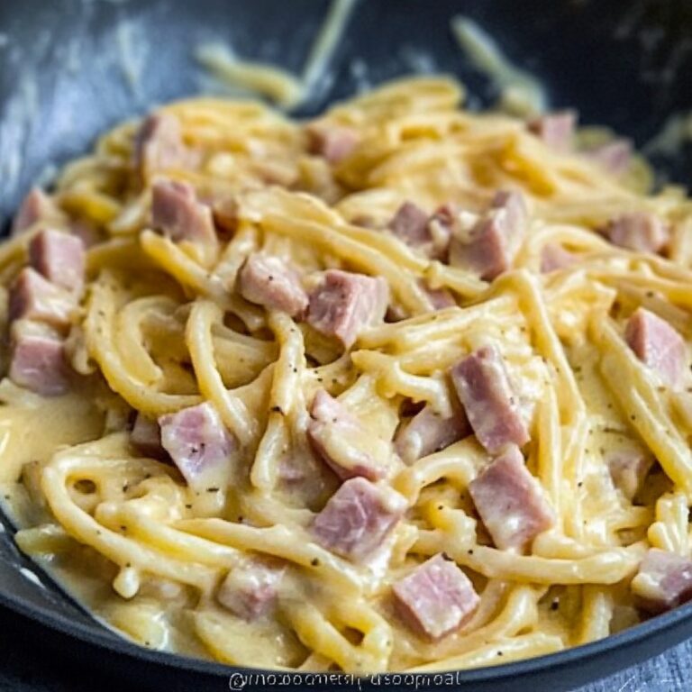 Cheesy Comfort Ham Pasta Recipe