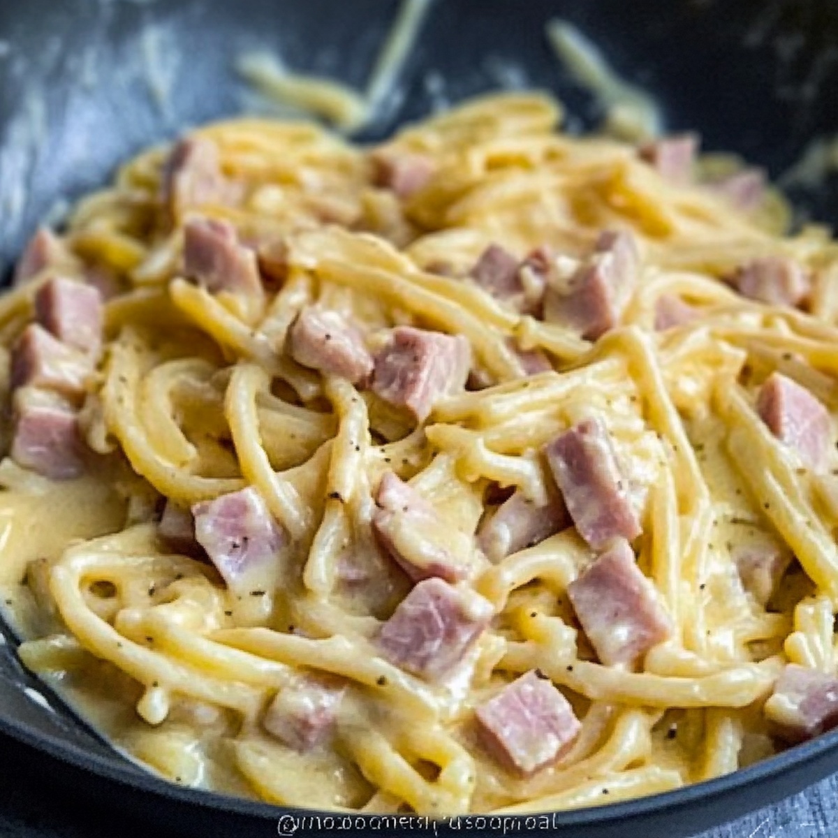Cheesy Comfort Ham Pasta Recipe