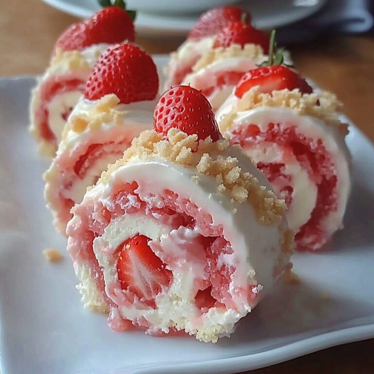 Sweet Strawberry Shortcake Cheesecake Rolls Recipe