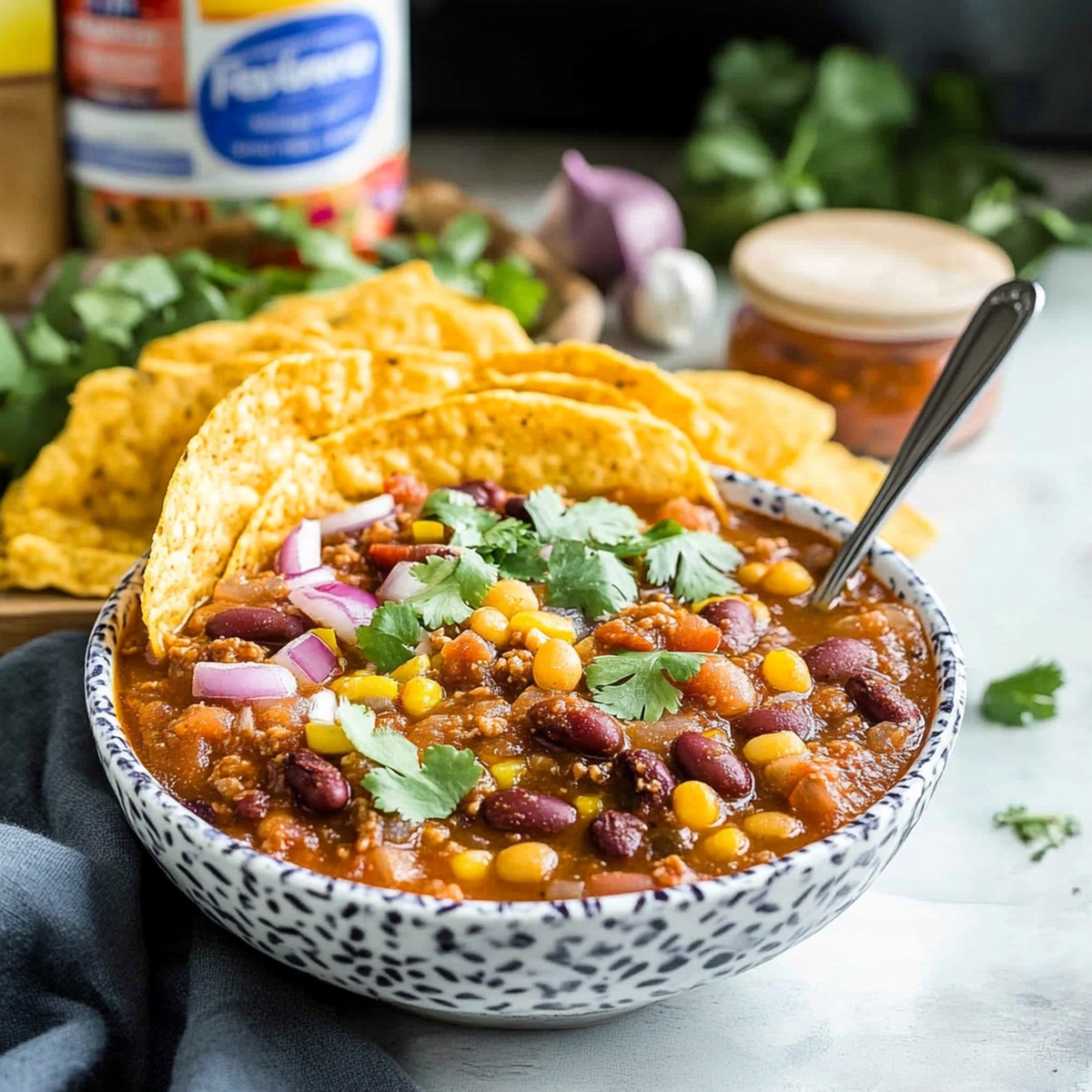 Hearty Bean Salsa Chili Recipe