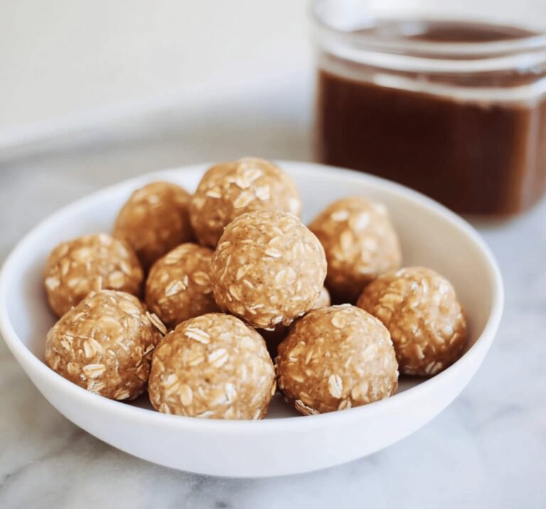 3 Ingredient Peanut Butter Oatmeal Balls Recipe