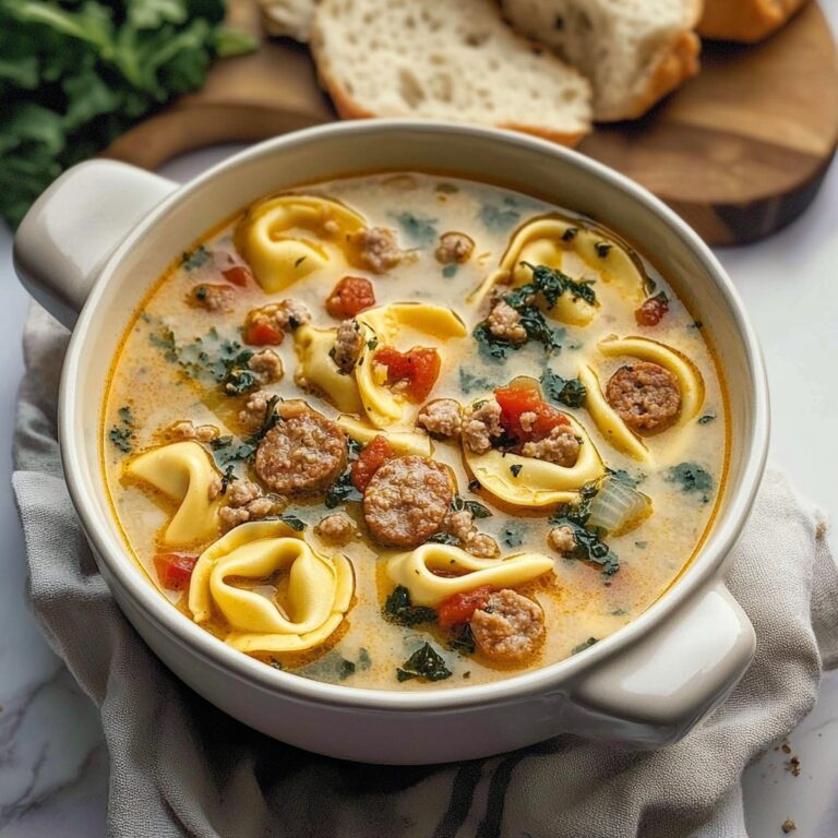 Spicy Sausage And Tortellini Soup Recipe