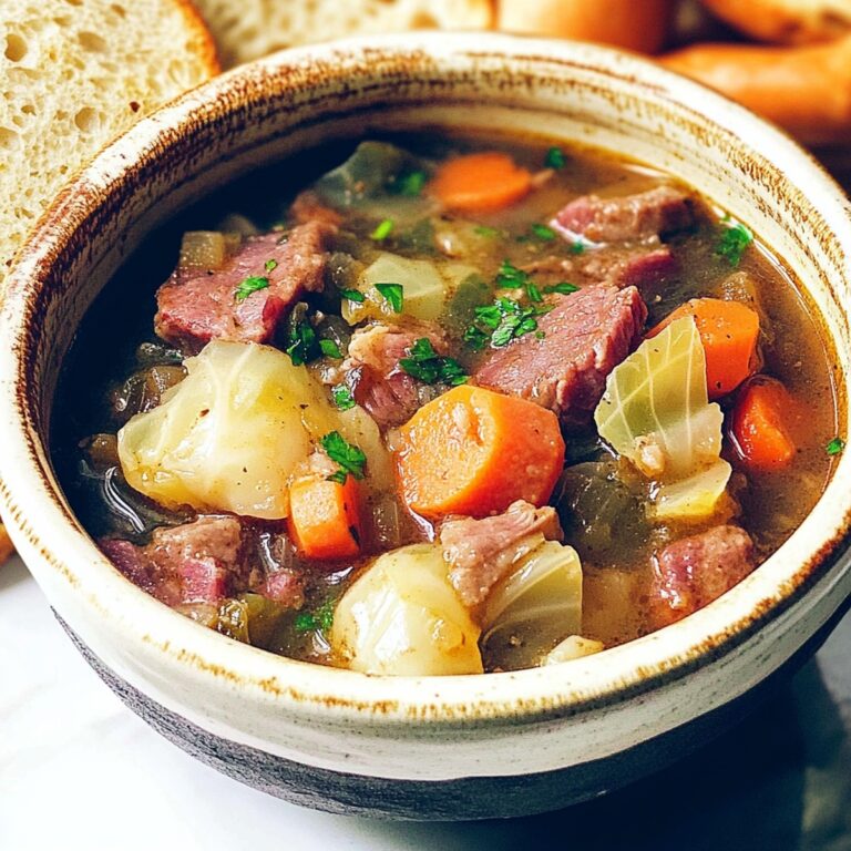 Hearty Corned Beef And Cabbage Soup Recipe