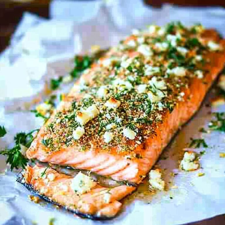 Crispy Feta And Herb Crusted Salmon Recipe