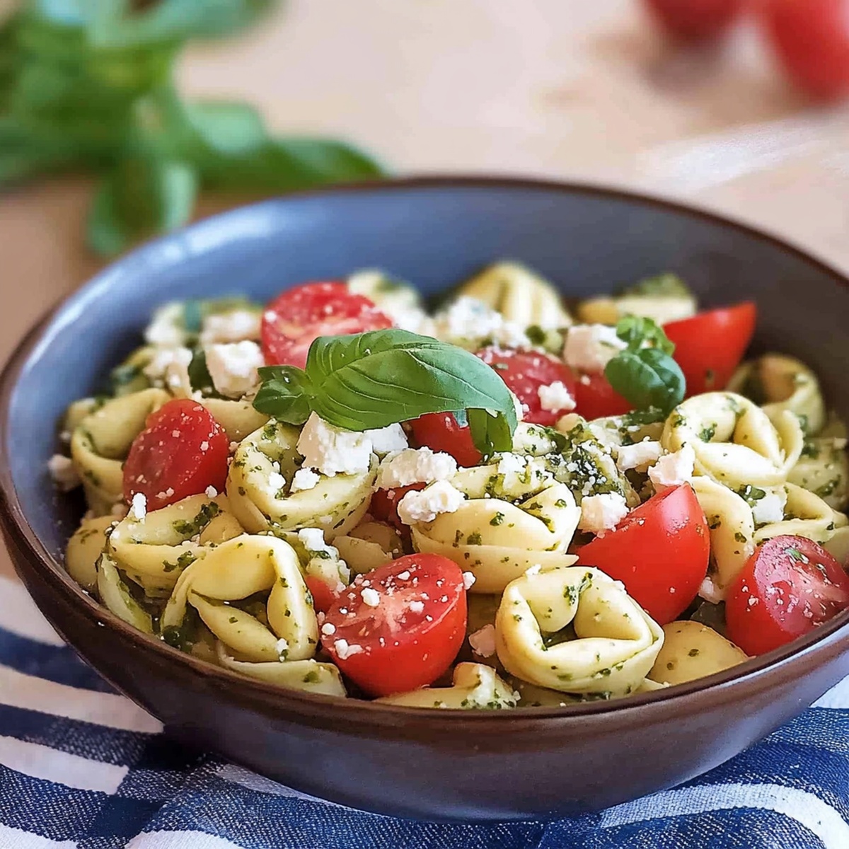 Vibrant Caprese Tortellini Pasta Salad Recipe