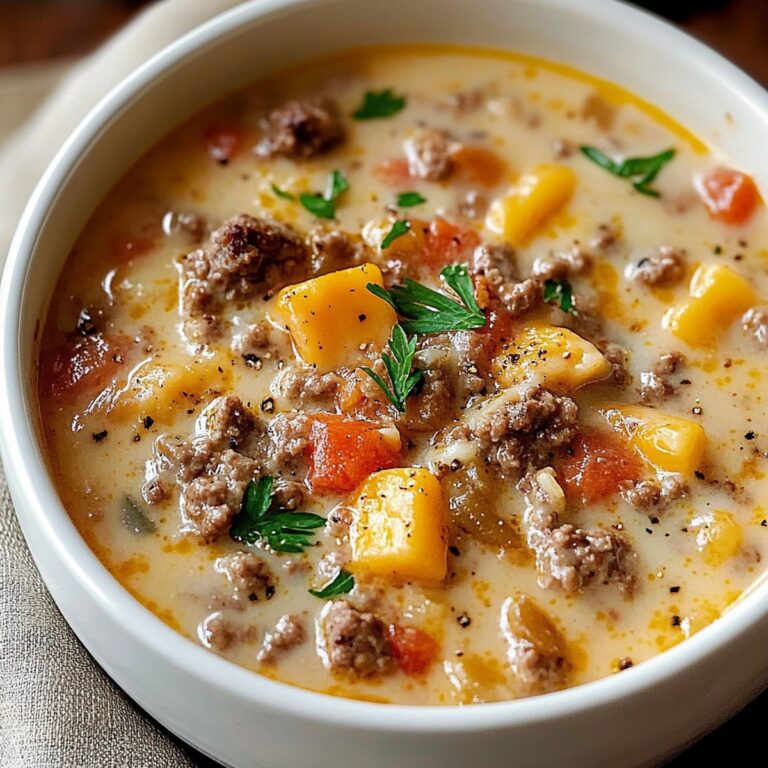 Easy Cheeseburger Soup Recipe